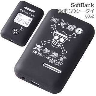 [SoftBank みまもりケータイ(005Z)専用]ワンピースシリコンジャケット(海賊旗)RT-O005ZA/MP【ホワイトデーラッピング対象商品】の画像