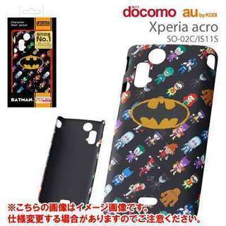 [Xperia acro(docomo SO-02C/au IS11S)専用]バットマンシェルジャケットRT-WIS11SA/BM【エクスぺリア アクロ/エクスぺリア/ドコモ アクロ/アクロ ケース/アクロ カバー】【ホワイトデーラッピング対象商品】の画像