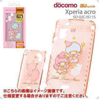 [Xperia acro(docomo SO-02C/au IS11S)専用]サンリオソフトジャケット(リトルツインスターズ/ピンク)RT-SRIS11SA/TP【エクスぺリア アクロ/エクスぺリア/ドコモ アクロ/アクロ ケース/アクロ カバー】【ホワイトデーラッピング対象商品】の画像