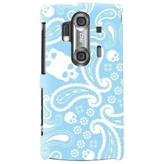[予約][docomo AQUOS PHONE SH-12C専用] 全面プリントケース(ペイズリー/TYPE2 ブルー) [納期約4週間前後]【SECOND SKIN/セカンドスキン】の画像