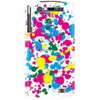 [予約][docomo MEDIAS WP N-06C専用] 全面プリントケース(ドリップ/ホワイト)[納期約4週間前後]【SECOND SKIN/セカンドスキン】の画像