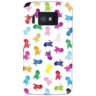 [予約][SoftBank Sweety 003P専用] 全面プリントケース(Dogs ホワイト design by REVOLUTION OF THE MIND)[納期約4週間前後]【SECOND SKIN/セカンドスキン】の画像