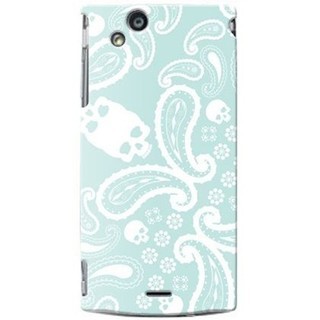[予約][docomo Xperia arc SO-01C専用] 全面プリントケース(ペイズリー/TYPE2 エメラルド)[納期約4週間前後]【SECOND SKIN/セカンドスキン】の画像