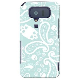 [予約][docomo LYNX 3D SH-03C専用] 全面プリントケース(ペイズリー/TYPE2 エメラルド) [納期約4週間前後]【SECOND SKIN/セカンドスキン】の画像