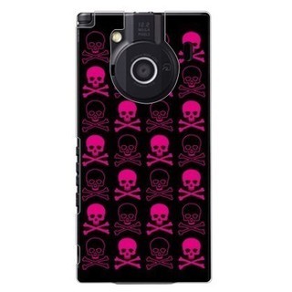 [予約][au REGZA Phone IS04専用] プリントケース クリアベース(スカル A)[納期約4週間前後]の画像