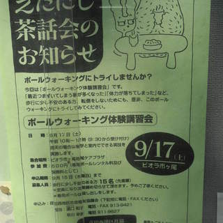 歩行に不安のある方　荏田西でポールウォーキングしましょう