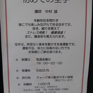 突き、蹴りを覚えてストレス発散！健康増進！年齢性別を問わず誰にで...