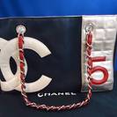 (IG)☆CHANEL シャネル コットンキャンバス チェーントート☆