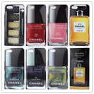 新なデザイン！マニキュア型iPhone 5ケース パロディシャネルネイルの画像