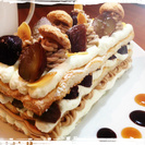 ホールケーキをつくろう♪　「ダコワーズdeミルフィーユ風 モンブ...