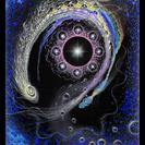 １００％チャリティーイベント＊秋山峰男さんの「点描で描く宇宙画原画展」