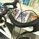 [107] DOPPELGANGER　FX03　折りたたみ自転車　20インチ　7段変速　アルミフレーム　ブルホーンハンドル　サムシフター　タイヤ前後新品　ホワイト　品川区・目黒区・大田区・世田谷区・渋谷区・港区は無料配送の画像