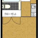 足利市◆家具家電付◆格安ワンルームアパート◆礼敷なし◆月19000円～ - 足利市