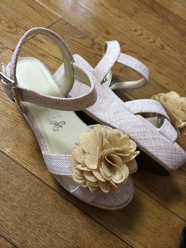 厚底？！お花サンダル