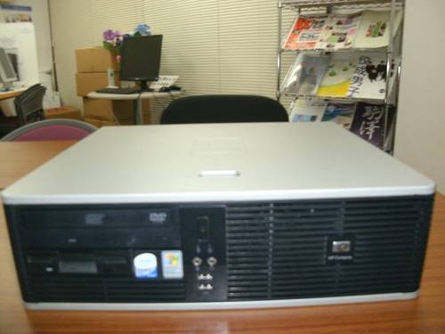 ☆中古ｈｐ デスクトップPC 64ビットの良品！⇒４ＧＢまでメモリ増設可、すぐ使えます！