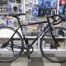 [454]Inter Max インターマックス　トラックレーサー　ピストバイク　700×28C　シングル（固定なし）　キャリパーブレーキ（シマノ ティアグラ）　クイックレリーズ　難あり　ブラックの画像