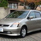即決「13.9万」　平成13年 ホンダ ストリーム L 検28/6★HDDナビ&HID&エアロシャンパンゴールドの画像
