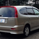 即決「13.9万」　平成13年 ホンダ ストリーム L 検28/6★HDDナビ&HID&エアロシャンパンゴールドの画像