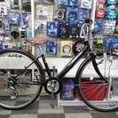 [1119]中古自転車　シティサイクル　27インチ　外装6段　ブラック×ブラウンの画像