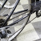 [1119]中古自転車　シティサイクル　27インチ　外装6段　ブラック×ブラウンの画像