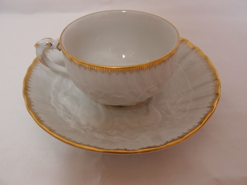 マイセン 　コーヒー　カップ　スワンサービス（ゴールドトリム）