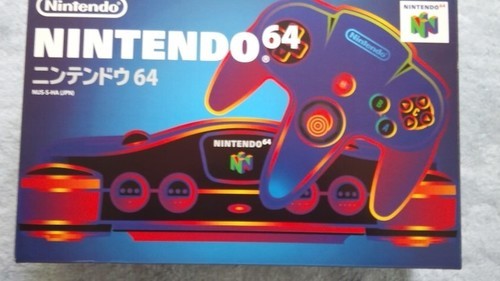 ［受付終了］ニンテンドー６４本体箱・説明書付き＋コントローラー２個＋ＡＶケーブル＋ソフト６本セット