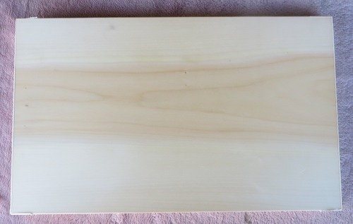 銀杏のまな板、無垢の一枚板　480ｘ290ｘ35㎜（見本）