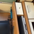 木目調テレビ台（テレビボード、引出し、背板付き）を差し上げますの画像