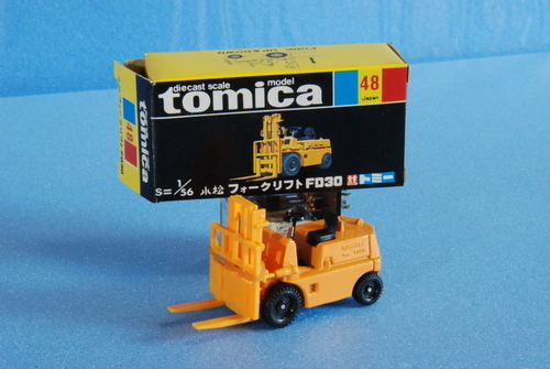 トミカ絶版車　国産車 小松ファークリフト FD30 48-2 ⑤ 黒箱有り