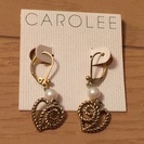 ゴールド ハート模様 ピアス