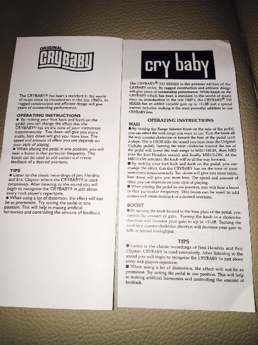 お取引完了しました。  美品☆cry  baby  マルチワウ  ( 箱あり)