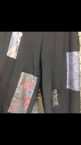 新品 着物ワイドパンツ
