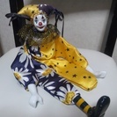 ピエロ道化師 一部欠損あり コレクション作品 陶器人形の画像