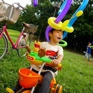 風船の帽子をかぶって写真撮ってもいい人！