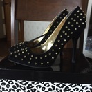 【スタッズヒール】　Anne　Michelle　25.0cm　