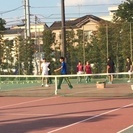 【草加公園テニスコートを10面とって大規模開催します！くじ引きダブルスゲーム！！！】の画像