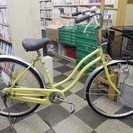 [2223]中古自転車　リサイクル自転車　シティサイクル　26インチ　シングル　イエローの画像