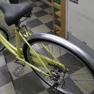 [2223]中古自転車　リサイクル自転車　シティサイクル　26インチ　シングル　イエローの画像
