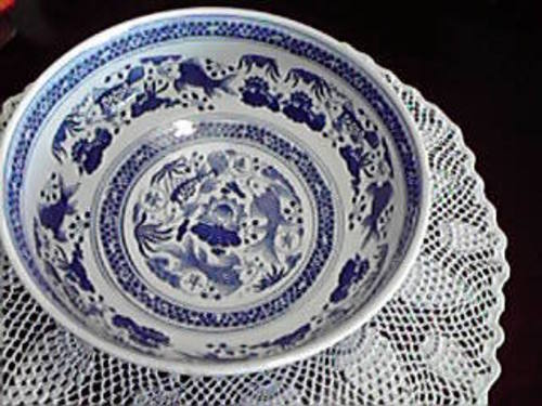 大絵皿、　（陶器）中国製