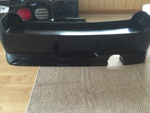 お話中MH21S　社外リヤバンパーエアロ