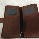 新品 革　財布　ブラウンの画像