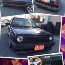 新春大特価！希少！ゴルフII☆黒系☆左ハンドル☆ローダウン☆82...