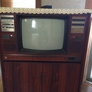 昭和レトロ★カラーテレビ★東芝★20T79F★木目調★20インチの画像