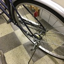 [2502]中古自転車　リサイクル自転車　マルキン　シティサイクル　27インチ　シングル　リモートレバーライト　ローラーブレーキ　BAA自転車安全基準適合　ダークブルーの画像