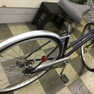 [2502]中古自転車　リサイクル自転車　マルキン　シティサイクル　27インチ　シングル　リモートレバーライト　ローラーブレーキ　BAA自転車安全基準適合　ダークブルーの画像
