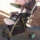 【お取引終了】aprica ベビーカー　カルーンプラス　ジャニスグリーン　両対面式の画像