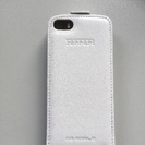 メッチャかっこいい！iPhone5s＆5用 Ferrari フェラーリオフィシャル 本革 ブックタイプカバー 白の画像