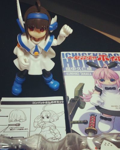 値下げしました《アホ毛がかわいい》可動式コンバットさん　ホイホイさんの漫画もつけます！
