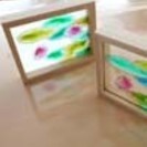 アート　【工場見学と　ガラス絵体験】