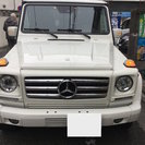 ベンツGクラス G55L 白